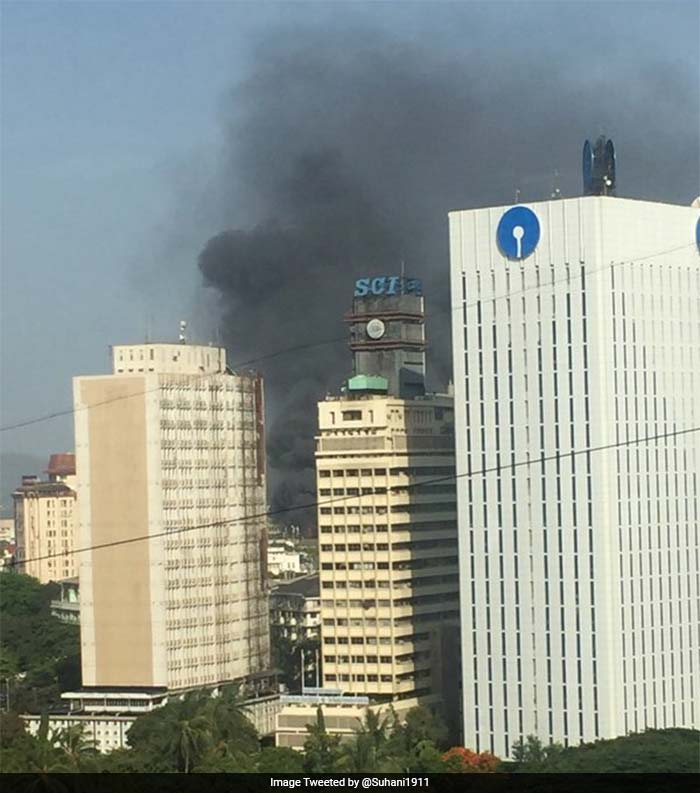 5 Pics: Fire Breaks Out Near In South Mumbai's Colaba