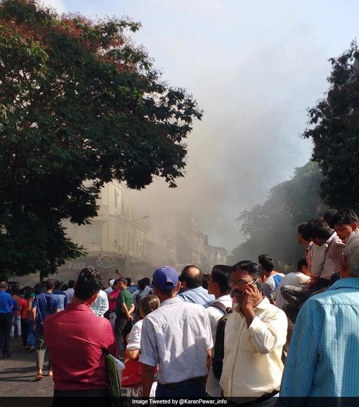 5 Pics: Fire Breaks Out Near In South Mumbai's Colaba