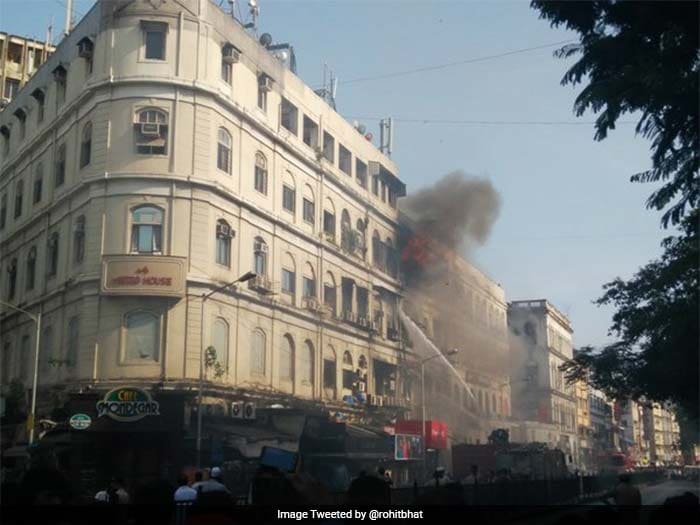 5 Pics: Fire Breaks Out Near In South Mumbai's Colaba