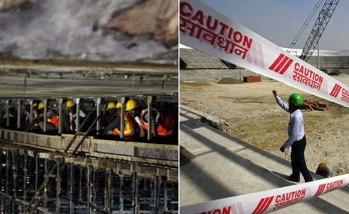 <p>Construction at most venues is reportedly running behind schedule. </p>
<p>And there has been criticism from participant countries over Delhi's lack of preparedness for the games, that shall be held exactly a year from now, in October 2010. (AFP Photo)</p>