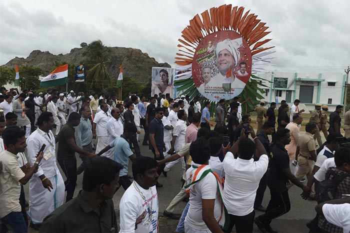 कन्याकुमारी से शुरू हुई कांग्रेस की ‘भारत जोड़ो यात्रा', देखें तस्वीरें