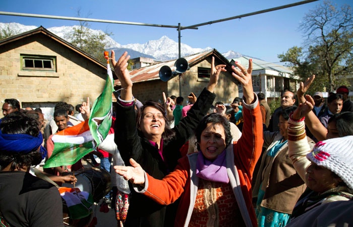 Congress celebrates in Himachal Pradesh