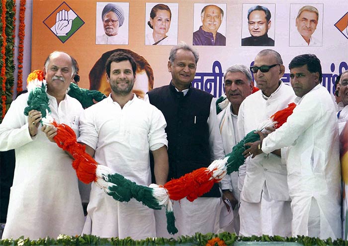 Rahul Gandhi at a Congress rally in Churu, Rajasthan on October 23, 2013.