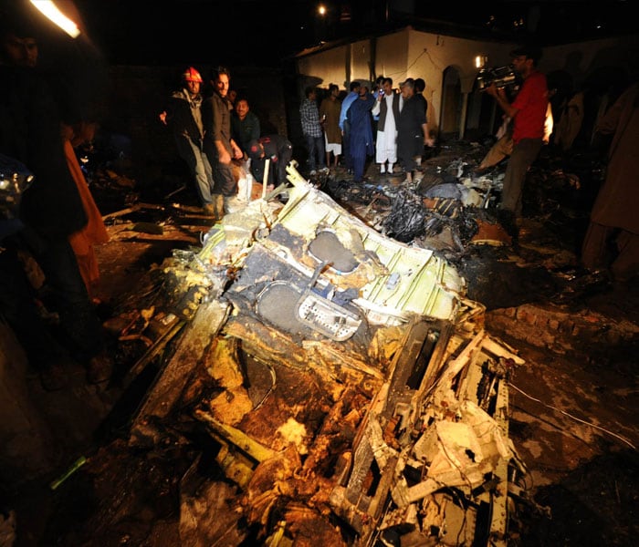 First Pics: Plane crashes near Islamabad airport, 127 feared killed