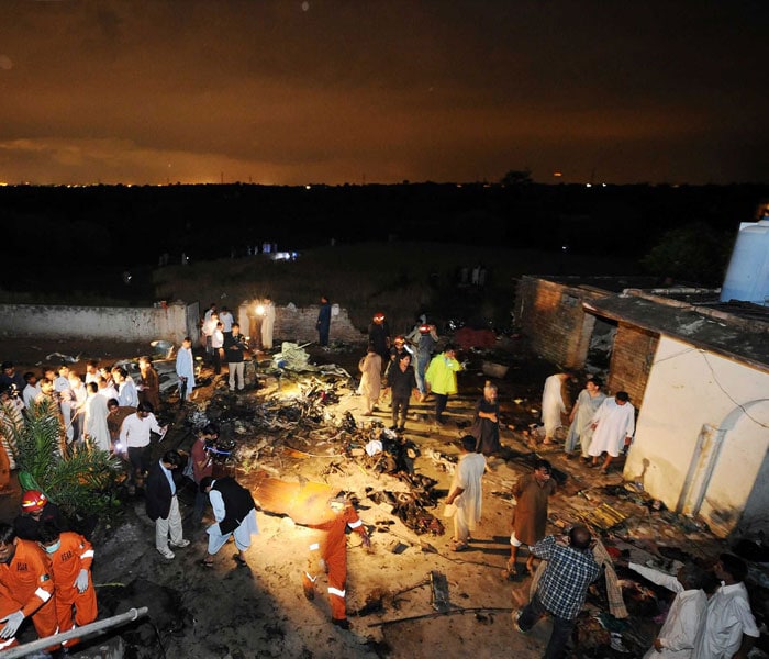 First Pics: Plane crashes near Islamabad airport, 127 feared killed