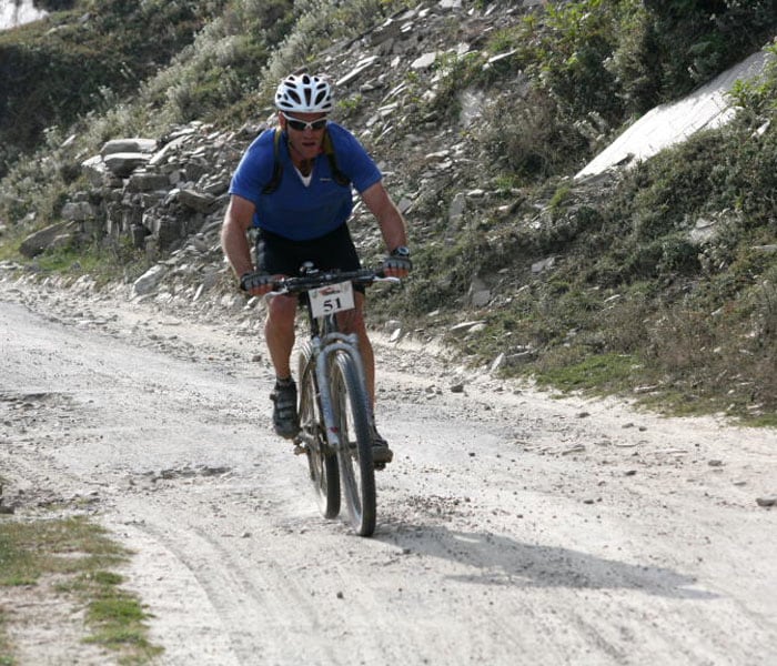 The terrain was getting steeper with every turn and tarmac road turned into broken tarmac and that turned into loose rocks and sand which made the ride tougher with distance.&nbsp; Picture Courtesy: Nitin Yadav<br />