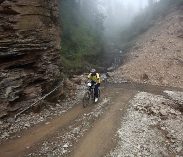 During the first stage, we got our briefing in the morning that it would be relatively easy riding, consisting of flat and downhill terrain.&nbsp; Picture Courtesy: Nitin Yadav