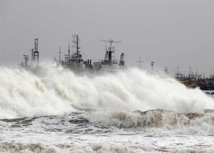 Experts say the wind speed is gusting at 210 to 220 km per hour and is expected to touch 240 km per hour when the cyclone hits the coasts of Odisha and northern Andhra Pradesh.