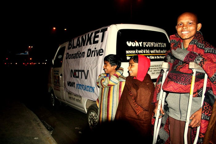 NDTV\'s blanket drive in Delhi