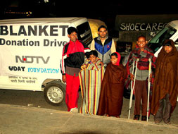 NDTV's blanket drive in Delhi