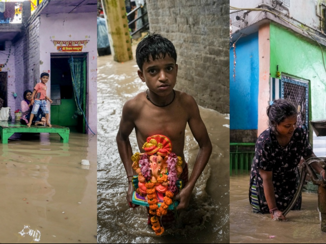 घरों में पानी, कंधों पर सामान... दिल्ली बोल रही यमुना मैया बस करो, देखें तस्वीरें
