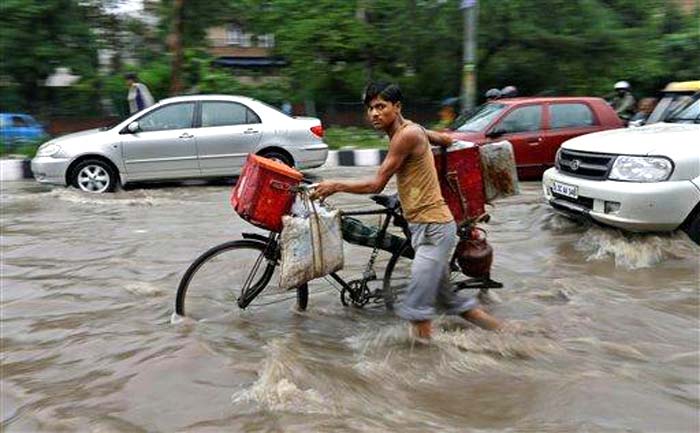 No respite from rain in Delhi