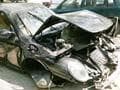 Photo : Rs. 1.5-crore Porsche crashes near India Gate