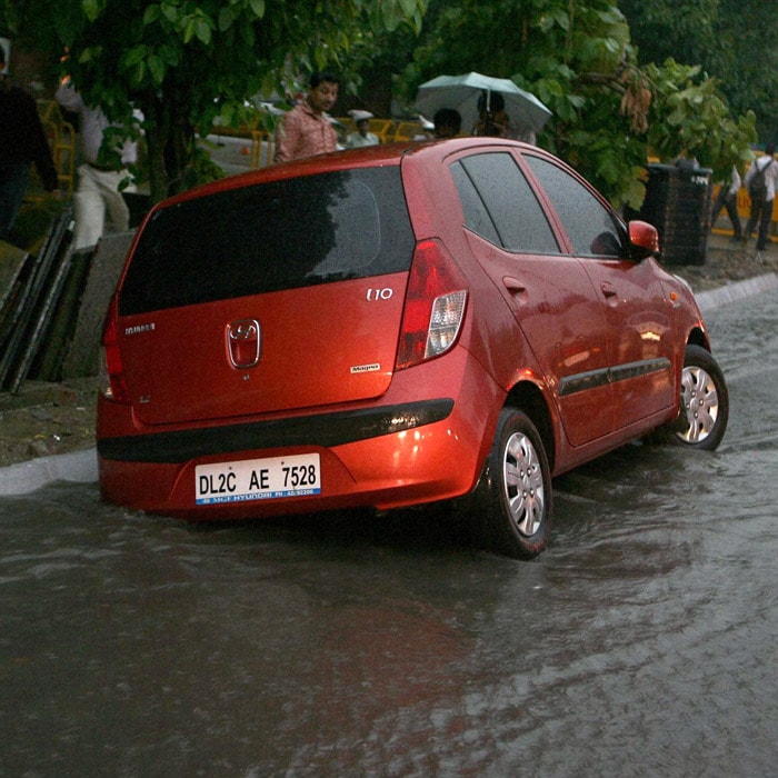 The city received a total of 360.1 mm of rains since July five when the south-west monsoon hit the capital. The weatherman has predicted more rains tomorrow with temperature oscillating between 26 and 35 degree Celsius. (PTI Photo)