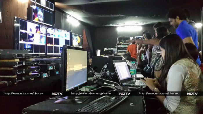 Behind the scene glimpse of the Production Control Room, as NDTV crew gears up for the 12-hour Cleanathon.