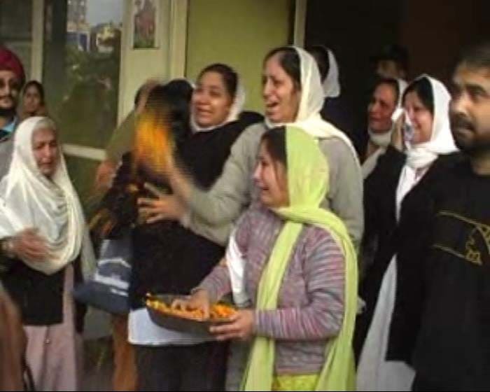"I heard that a terrorist had escaped from Police custody in Sopore. I told him to be careful. He replied saying it was a game of cat and mouse. Sometimes they get a chance and escape. Sometimes we get the chance and catch them.", were the words of a proud father, as he received the coffin of his son. (NDTV Photo)