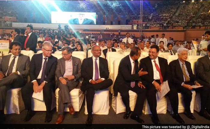 Gathering of industry leaders at Digital India event in New Delhi