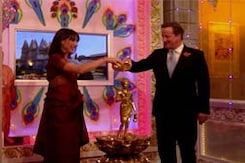 UK Prime Minister David Cameron, wife celebrate Diwali in London UK Prime Minister David Cameron, wife celebrate Diwali in London