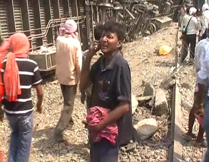 The train derailed about 12 minutes after leaving the Jaunpur station.  The train had left Howrah in West Bengal last evening around 8 pm.