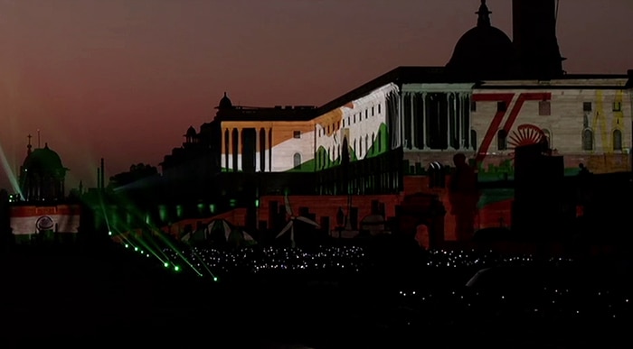 Drones, Laser Show Dazzle Delhi At Beating Retreat Ceremony