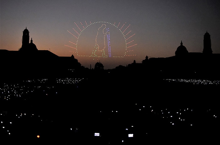 Drones, Lasers And Uniforms: The Best Shots Of Beating Retreat Ceremony