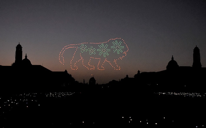 Drones, Lasers And Uniforms: The Best Shots Of Beating Retreat Ceremony