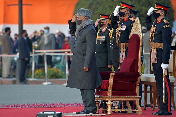 Drones, Lasers And Uniforms: The Best Shots Of Beating Retreat Ceremony