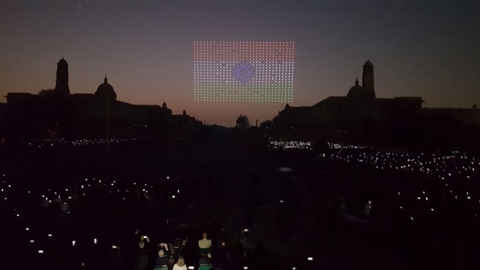 Drones, Lasers And Uniforms: The Best Shots Of Beating Retreat Ceremony