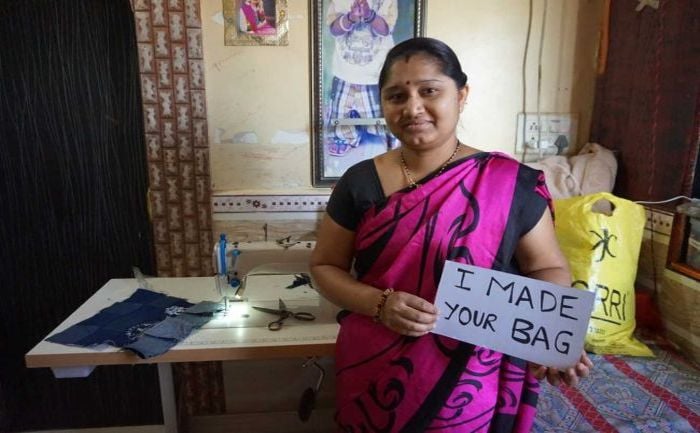 27-year-old Mumbai Woman Upcycles 2,500 Denims Into Daily Utility Items Like Bags, Clutches
