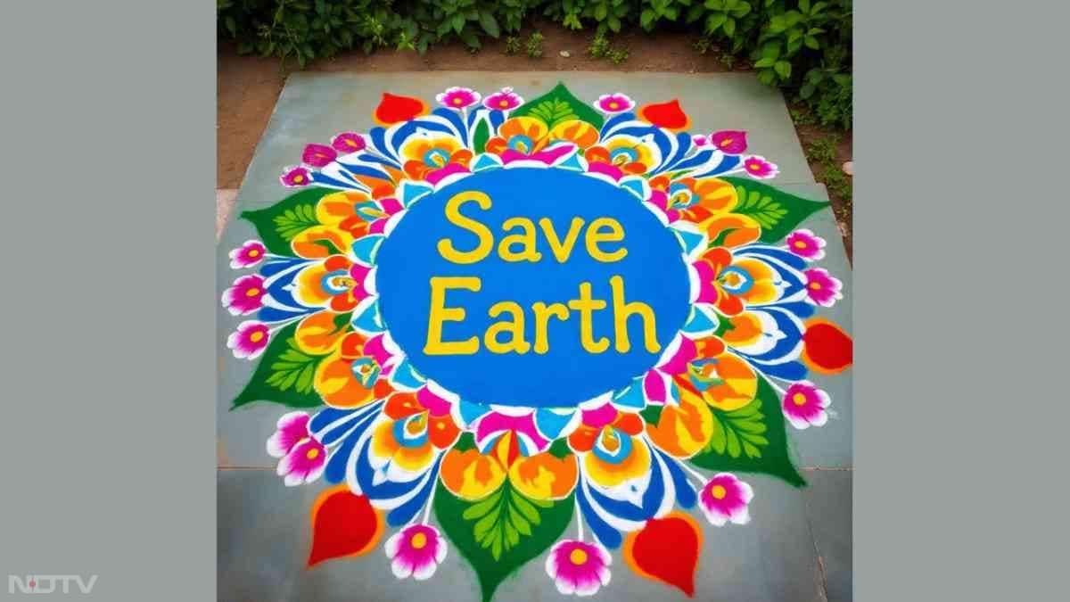 आप ऐसी रंगोली भी बना सकते हैं जो कोई संदेश देती हो. इसके अलावा आप कोई शुभकामना भी लिख सकते हैं
