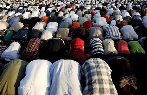 Eid-ul-fitr is celebrated by members of the Muslim community across the globe with fervour.<br><br>The Muslims, cutting across age, gather in large numbers in mosques to offer prayers, marking the end of the fasting month of Ramazan.(AP Photo)