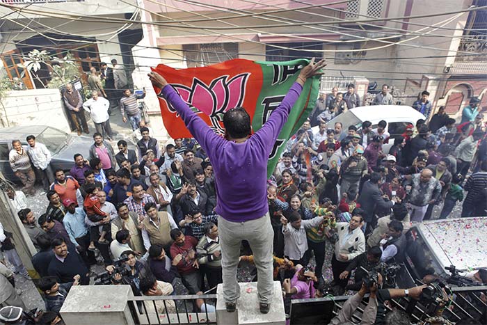 Assembly elections 2013: BJP rejoices, AAP cheers, Congress resigns