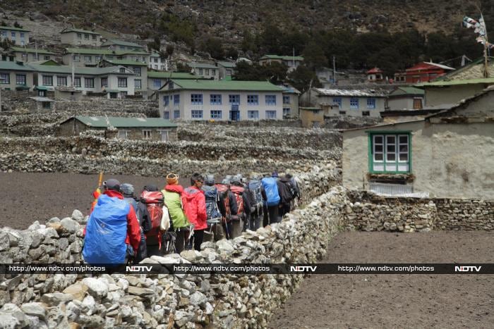 Operation Everest Summiteers Visit Khumjung School Established by Sir Edmund Hillary