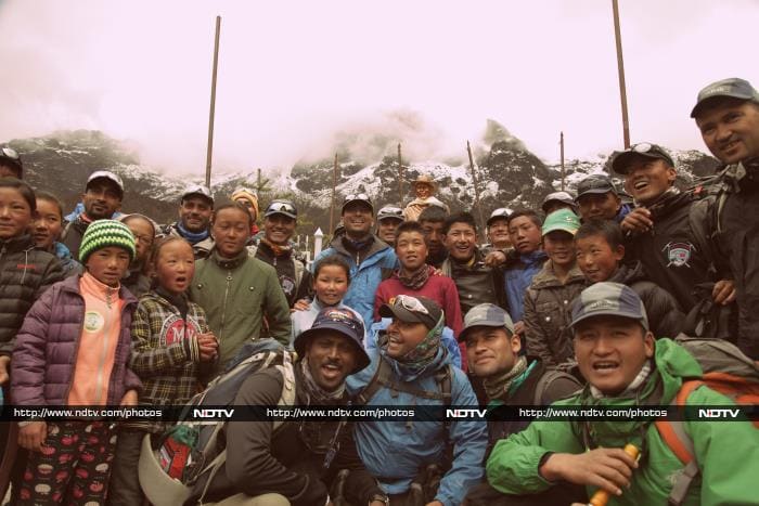Operation Everest Summiteers Visit Khumjung School Established by Sir Edmund Hillary