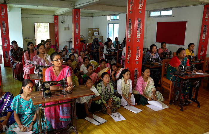 Located just an hour and a half's drive from Assam's Guwahati lies the special tailoring school at Chamata Pathar, near Sonapur, fostering self-dependence. This school is a singular initiative by USHA International in partnership with Star Cement, a renowned cement manufacturing company in Northeast India. Usha's alliances with similar organisations have significantly contributed to positively transforming the lives of numerous women across diverse communities.