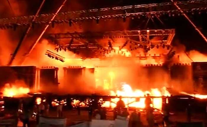 First Pics: Fire Breaks Out At Make In India Event In Mumbai