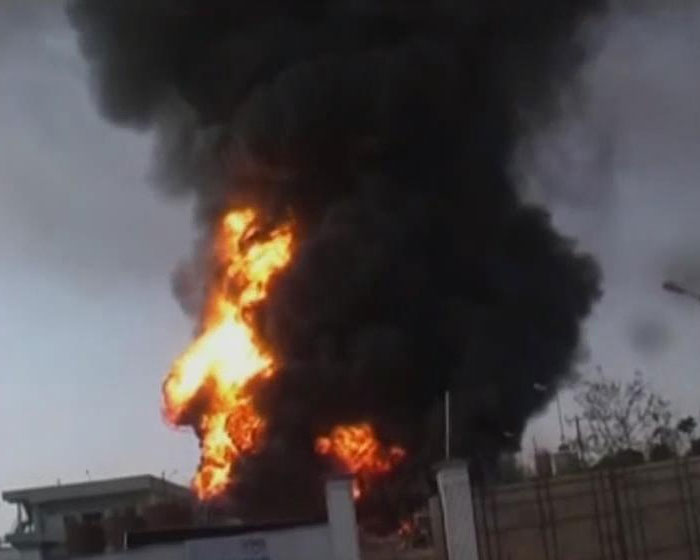 Major fire in chemical factory in Andhra Pradesh