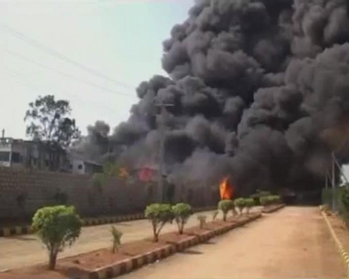 Major fire in chemical factory in Andhra Pradesh
