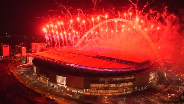 5 Pics: Massive Fireworks Close PM Modi\'s Wembley Event