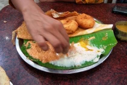 <b>Dosai Delight:</b> The south Indian food has always been a delicacy in India.(Image: Naghma Sahar)