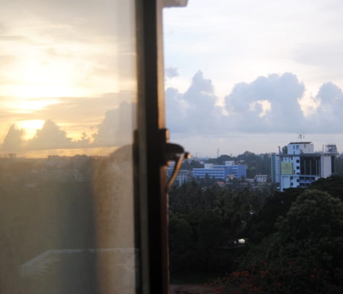 <b>Last light: </b>A scene from the window as dusk approaches. (Image: Ketki Angre)