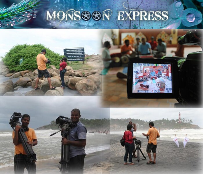 <b>Behind the scenes: </b>The monsoon express team as they cover, adore and smile with the monsoon.(Images: Ketki Angre, Naghma Sahar)