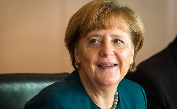 At number two this year is German Chancellor Angela Merkel. (AFP Photo)