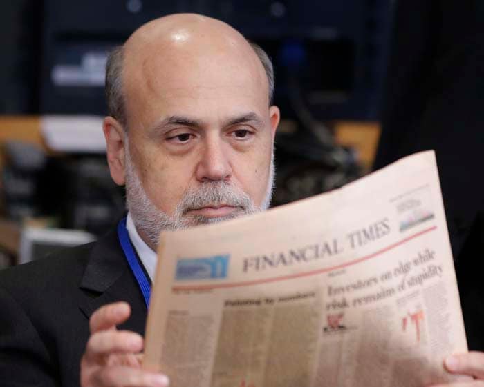 Ben Bernanke, the chairman of US Federal Reserve, is ranked seventh on Forbes list of most powerful people.