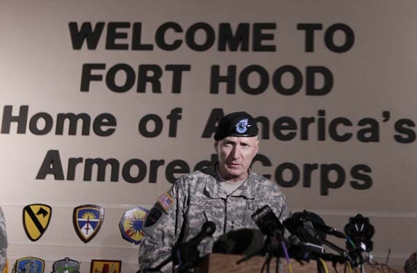 Fort Hood is the largest military US base in the world. It is home to about 40,000 army personnel.

Fort Hood is located near Killeen, Texas. At least 25,000 soldiers are at Fort Hood at any point, a Pentagon spokesman said. (AP Image)