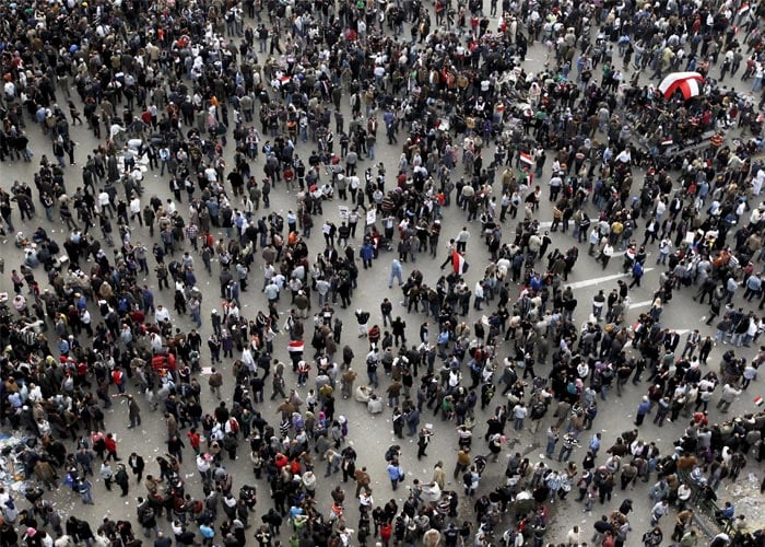 Egyptians demonstrate at the Tahrir Square, also known as Liberation Square on Friday. (AP Photo)