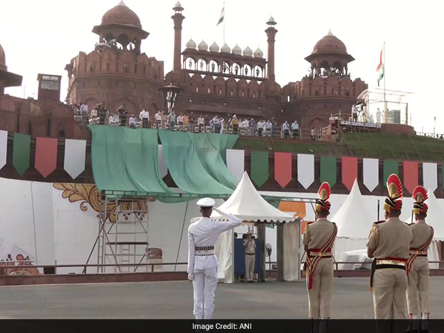 फुल ड्रेस रिहर्सल के दौरान जवानों में खासा उत्साह देखा गया. (फोटो: एएनआई)