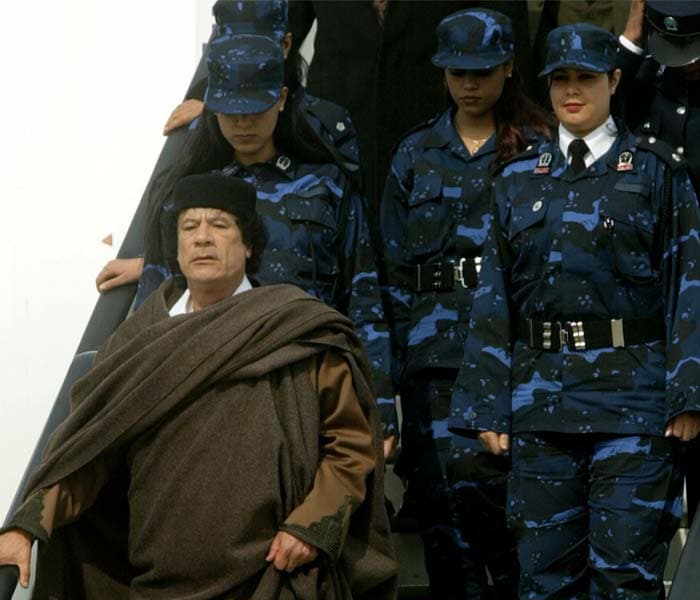 Gaddafi\'s female bodyguards