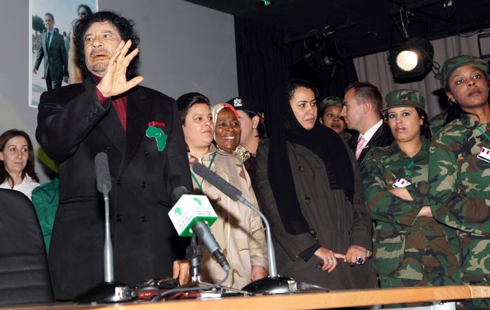 Gaddafi\'s female bodyguards