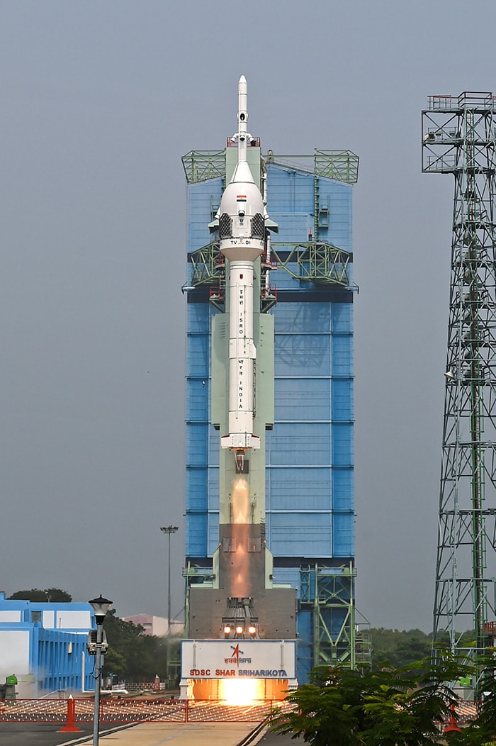 Gaganyaan Mission: गगनयान के क्रू एस्केप मॉड्यूल का सफल परीक्षण, आंध्र प्रदेश के श्रीहरिकोटा से किया गया लॉन्च